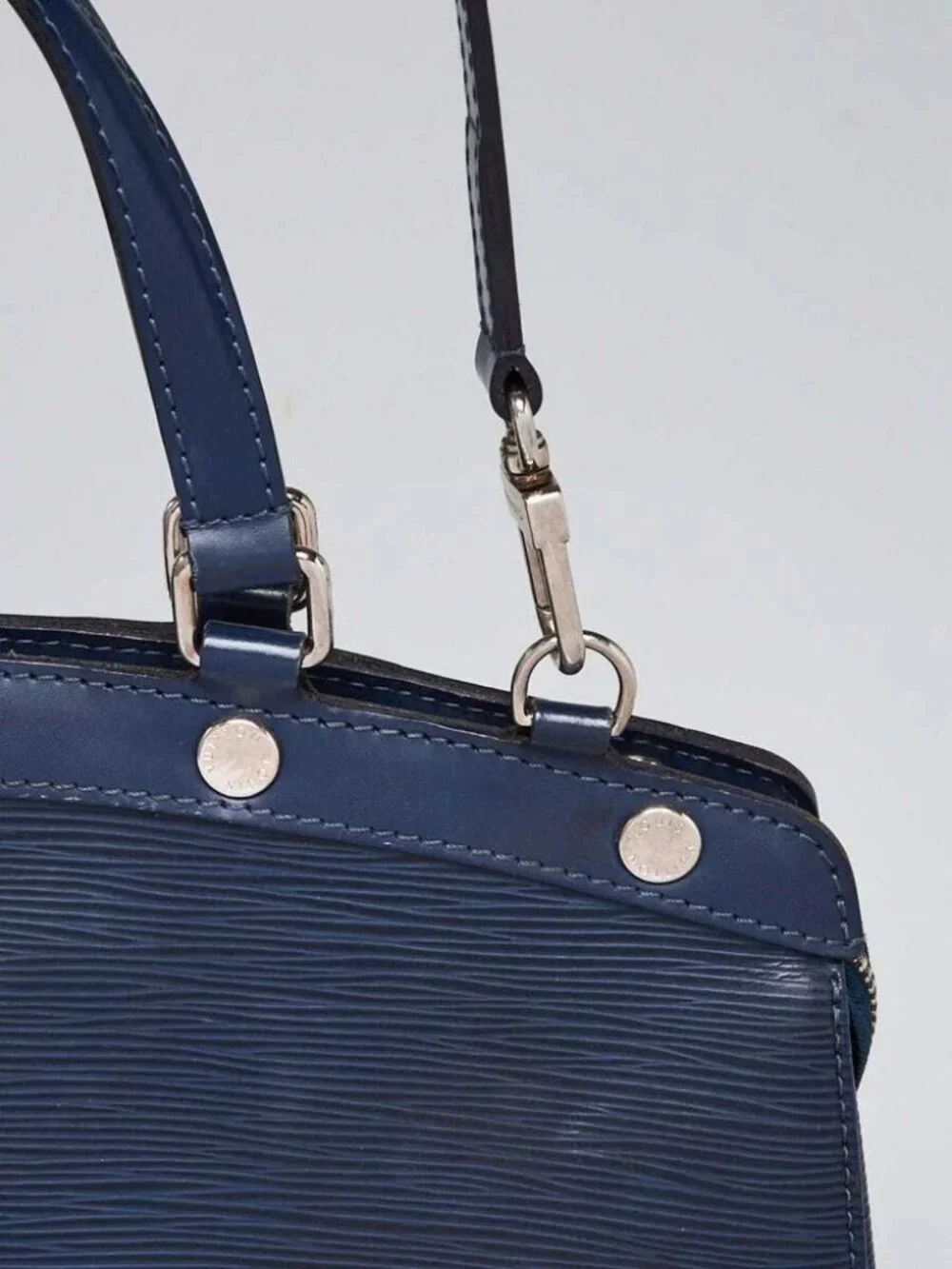Louis Vuitton Indigo Epi Leather Brea MM Bag